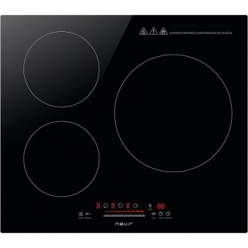 Placa de Inducción Nevir NVR-IND1000 7000W 3 Zonas con Slider Táctil 59 cm Negra