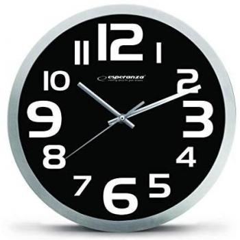 Reloj de Pared Esperanza Zurich Negro 25cm