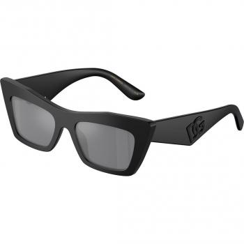 Dolce & Gabbana DG4435 Cat Eye Sunglasses, Color 25256G, Black, Female, Size 53 MM with Original Case