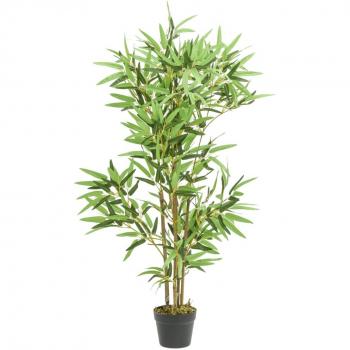 Árbol de Bambú Artificial con Hojas en Maceta - Dimensiones 14 x 80 cm (368 hojas), 16 x 120 cm (552 hojas), 16 x 150 cm (828 hojas) - Color Verde