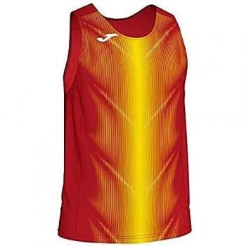 Joma Olimpia Camisetas, Hombre, Rojo/Amarillo, XL