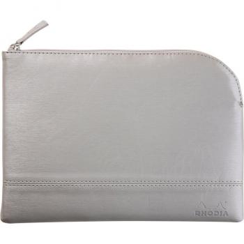 Bolsa con cremallera Rhodiarama - Mediana - Plata