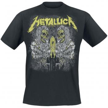 Metallica Sanitarium Men's Black T-Shirt, XX-Large Regular Fit Crew Neck