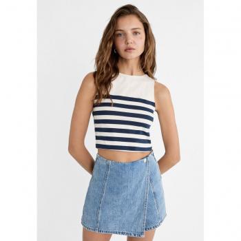 Stradivarius Crossover Denim Skort - Denim 0, Denim 4