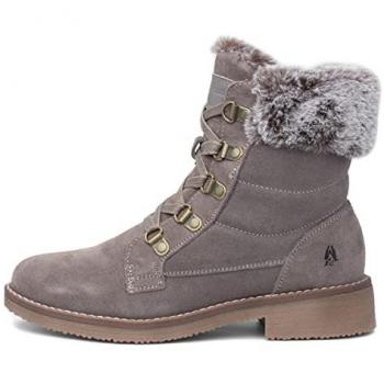 Hush Puppies Florence Women's Brown Suede Memory Foam Mid Calf Boots - Size UK 8