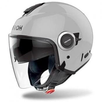 Casco Jet Airoh Helios Color Gris Hormigón Brillante Talla M