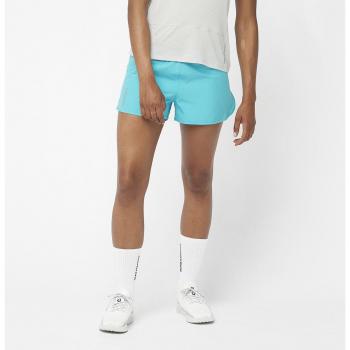 Salomon - Short de mujer Cross 3'' Azul (M) para trail running