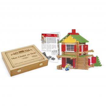 Juego de Construcción en Madera Chalet Collector 100 Años - 135 Piezas Jeujura
