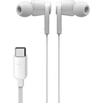 Belkin SoundForm USB-C Headphones for Samsung Galaxy S20, S20+, S20 Ultra, Note10, Note10+, S10, S10+, S10e, Google Pixel 3, 3XL, iPad Pro and More