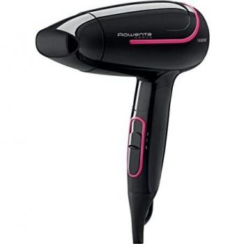 Rowenta Nomad CV3323F0 Secador de Pelo de Viaje, 1600 W, Compacto, Plegable, Motor DC, Negro