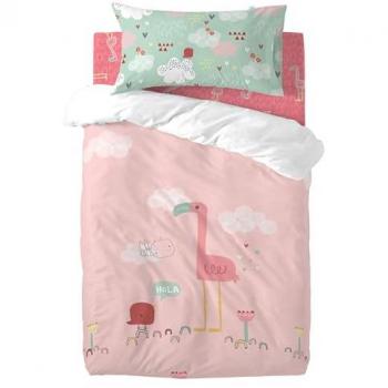 Juego Nórdico para Cuna 2 Piezas Multicolor | 100% Algodón | Calidad 150 TC | Medida 100x120 cm | Fabricado en España