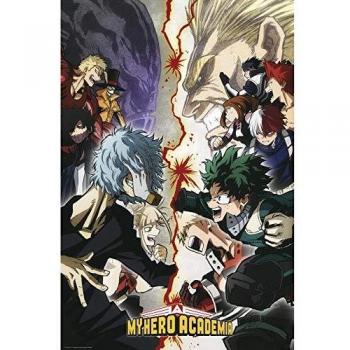ABYstyle My Hero Academia Heroes VS. Villains Mujer Póster Multicolor, Papel,