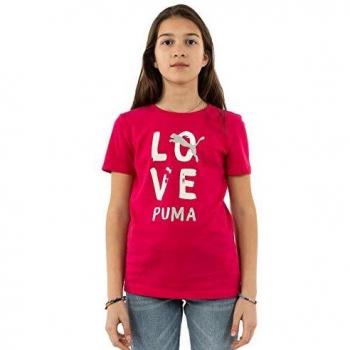 PUMA Alpha tee G Camiseta de Manga Corta, Niñas, Pink, 12