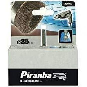Black+Decker X36050-XJ - Cepillo de copa ø 85 mm. Eje de 6 mm. Hilo grueso. Uso en metal.