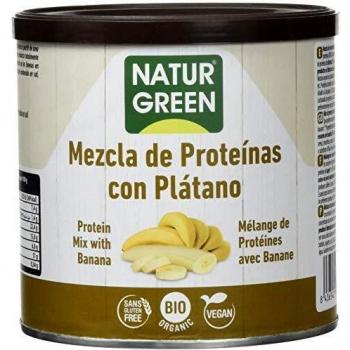 NaturGreen Mezcla de Proteínas en Polvo con Plátano -Pack de 2 unidades de 250 gr