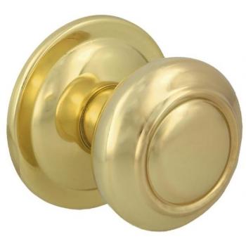Pomo de puerta 55 en acero latonado C-2, modelo AMIG - POMO DE PUERTA EN ACERO LATONADO MOD 55 - 24247