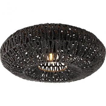 Lámpara de techo retro negra 50 cm - Lina QAZQA