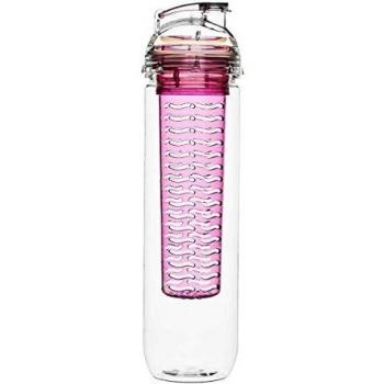 Botella Sagaform para Infusión de Frutas, 80 cl, Color Rosa