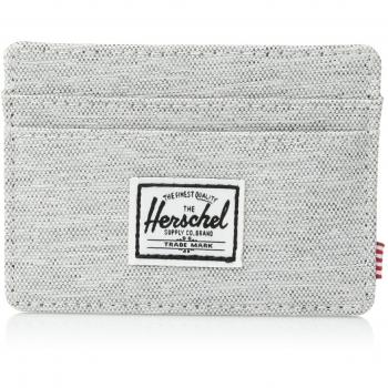 Herschel Supply Co. Men's Charlie RFID Card Wallet Light Gray Crosshatch