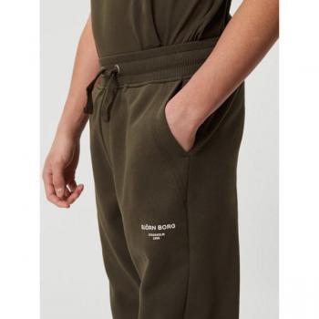 Björn Borg Borg Logo Pants Green, 134-140