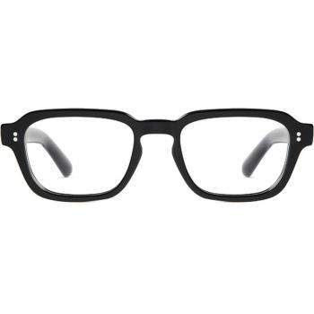 CHIMI A Negros Armazones para Hombre con lentes recetados, diseño moderno y elegante, color negro