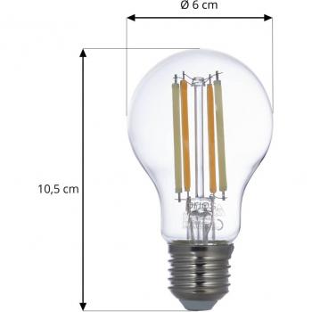 Bombilla LED inteligente transparente E27 A60 7W Tuya WLAN CCT