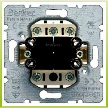 Berker 503404 Group Push Button Switch Module - 4 Make Contacts, Shared Input