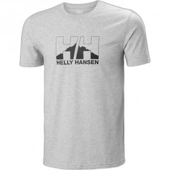 Camiseta Helly Hansen Nord Graphic T-Shirt (Grey Melange) Hombre