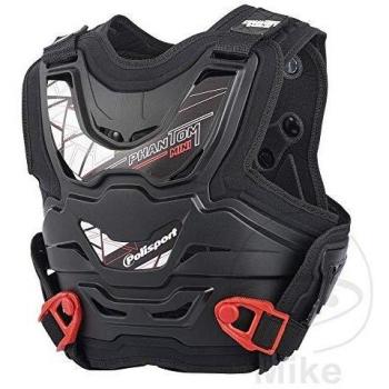 POLISPORT Protector de piedra Black Phantom Mini - Negro, tipo: protector de piedra, características: diseño compacto, color negro, adecuado para motocicletas pequeñas y medianas