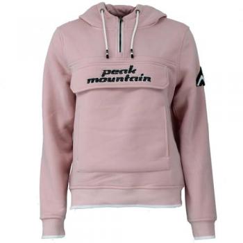Peak Mountain Women's Fleece Hoodie Aflow
