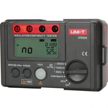 Uni-T UT502A Insulation Resistance Tester Earth Meter Megometer Voltmeter with LCD Backlight, Display