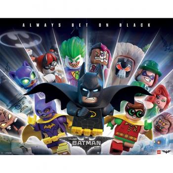 Mini Poster Lego Batman (Apuesta siempre al negro)