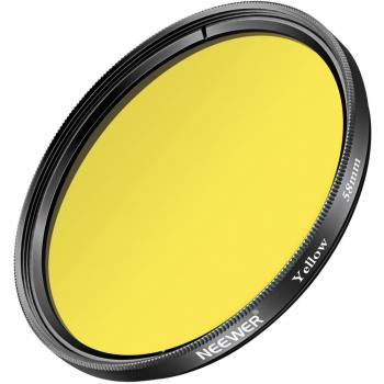 Neewer 58MM Filtro de Lente Amarillo para Canon EOS Rebel T6i T6 T5i T5 T4i T3i SL1 Cámaras DSLR, Hecho de Cristal óptico HD y Marco de Aleación de Aluminio