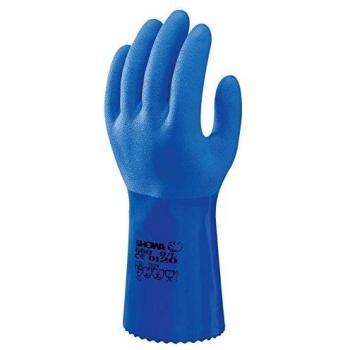 Guante pvc showa 660 talla09 azul de 10 unidades