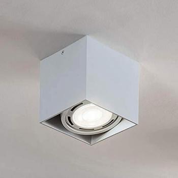 Downlight de techo angular Arcchio Mabel, 1 luz, color blanco, moderno, fabricado en aluminio, tipo GU10, ideal para cocina