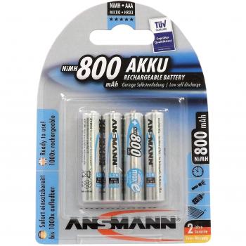 Best Price Square Battery, AAA 800MAH PRECHARGED 4PK 5035042/01 by ANSMANN