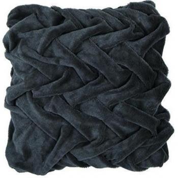 Stuco ZZ 0286-14 plisada de funda para cojín de 100% de microfibra, 45 x 45 cm, gris