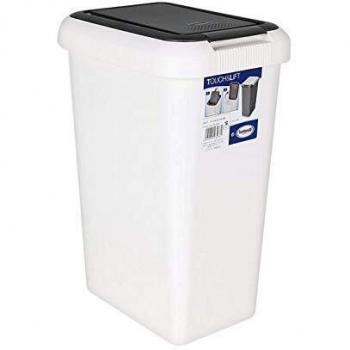 PAPELERA con DOBLE APERTURA 10L TOUCHLIFT marca TONTARELLI, Multicolor
