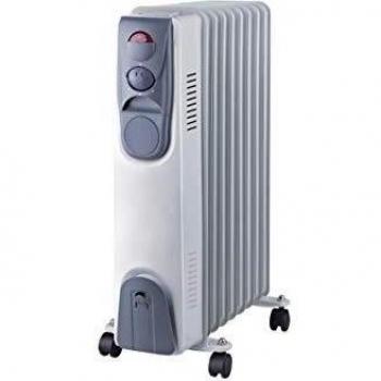 Radiador de aceite Niklas 2000W con 9 elementos, termostato, ruedas y 3 niveles de potencia
