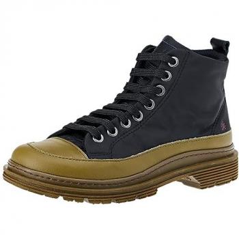 Botines unisex Art 1895 Birmingham negros de nylon con cordones, casual, altura de 3 a 5 cm, talla 46 EU