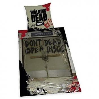 Herding 4465214050 Juego de Cama de The Walking Dead, algodón, Gris, 200 x 135 cm