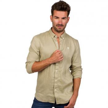 Timberland Mill Brook Linen Shirt Teal Blue and Green 2XL48/50 male