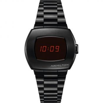 Hamilton American Classic PSR Digital Quartz Men's Watch Black