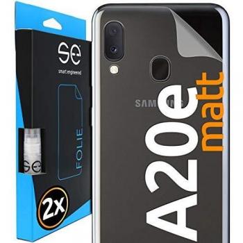 3D Película Protectora trasera para Samsung Galaxy A20e [2 unidades | smart engineered] - Pelicula vidrio TPU - Estera, Case-friendly, Sin vidrio pero Lámina Blindada de TPU