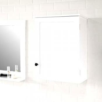 Armario de Pared SoBuy BZR19-W con 2 estantes, Armario Multiuso de baño, dimensiones 40 x 23 x 52 cm