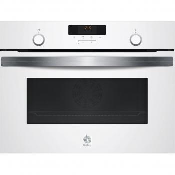 Balay 3CB5151B2 Horno Compacto Multifunción Cristal Blanco 47L Clase A Aquálisis