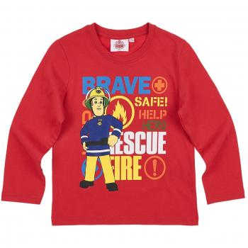 Sam el bombero Chicos Camiseta Mangas largas - Rojo - 116