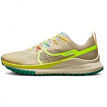 Zapatillas de Trail Running Nike React Pegasus 4 Hombre, Equipo de Oro Volt Baltic Blue Stadium Green, Modelo DJ6158 700