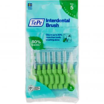 Cepillos Interdentales TePe 0.8 mm Verdes - 8 Unidades