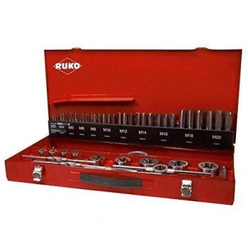 Juego herramientas de roscar 54 piezas RUKO 245040